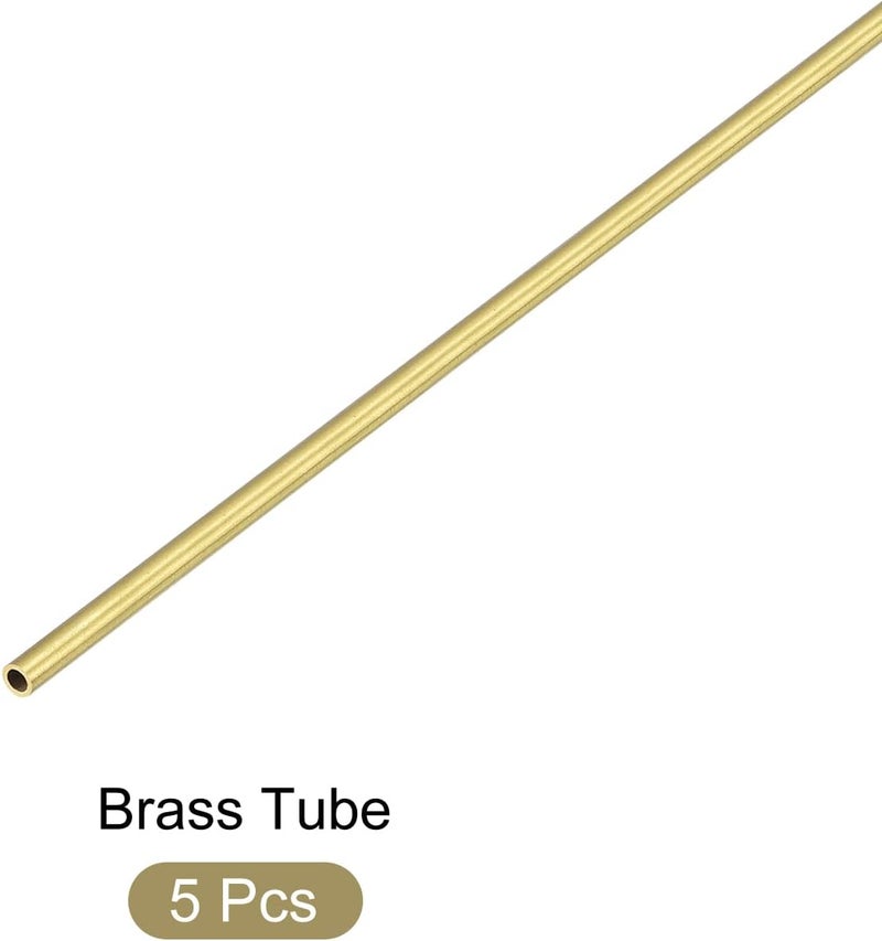METALLIXITY Brass Tube (1.5mm OD x 0.2mm Wall T x 300mm L) 5Pcs, Straight Tubing - for Home Furnishing, Machinery, DIY Handicraft - Image 5